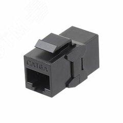 фото Адаптер CA2-KJ-C6A-BK проходной (coupler) RJ-45(8P8C) формата Keystone Jack (CA2-KJ-C6A-BK)