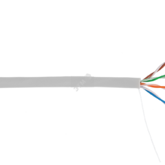 фото Кабель U/UTP 4 пары, Кат.5e, одножильный, CCA, внутренний, PVC, серый, 305м (CCA-UU004-5E-PVC-GY)