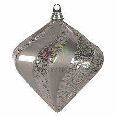 фото Фигура профессиональная елочная Алмаз 25см серебряный (502-216)