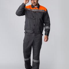 фото Костюм Легион-1 СОП (ткань Смесовая,210) брюки, темно-серый оранжевый, 64-66  194-200 (87479240)