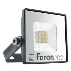 фото Прожектор светодиодный ДО-10w 6400К 900Лм IP65 черный Feron.PRO (LL-1000)