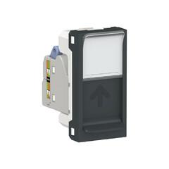 фото Розетка UNICA MODULAR компьютерная RJ45 одиночная категория 6 STP 1 модуль белый (NU341618)