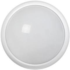 фото Светильник светодиодный ДБП-12w с датчиком 4000К 840Лм IP65 круглый пластиковый белый (LDPO1-5032D-12-4000-K01)