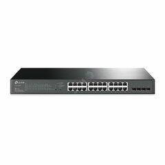 фото Коммутатор JetStream гигабитный PoE+ 24 порта 10/100/1000 Мб/с RJ-45, 4хSFP (TL-SG2428P)