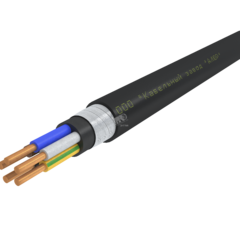 фото Кабель силовой ПБПнг(А)-HF 5х4.0ок (N.PE)-1 однопроволочный черный (барабан)