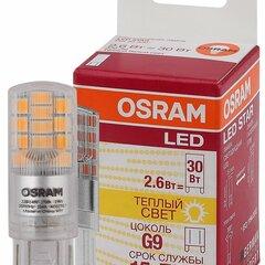 фото Лампа светодиодная LED 2,6Вт G9 STAR PIN30 (замена 30Вт), теплый белый свет Osram (4058075056688)