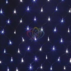 фото Гирлянда-сеть профессиональная светодиодная 2 х 1.5м свечение с динамикой черный провод белый/синий (215-022)