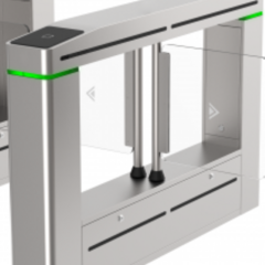 фото Турникет распашной, центральная часть проходной зоны, двухстронний проход по картам и лицам (DS-K3B601SX-M/MPg-Dp110)