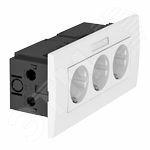 фото Блок розеточный укомплектованный AR45 (маркировка 3xModul45 84x185x59 мм белый) (SDE-RW D0RW3B)