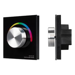 фото Панель SMART-P8-RGB-G-IN Black (12-24V, 3x4A, Rotary, 2.4G) (Arlight, IP20 Пластик, 5 лет) (033763)