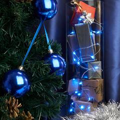 фото Гирлянда линейная LED синий 2м от батареек (CL570)