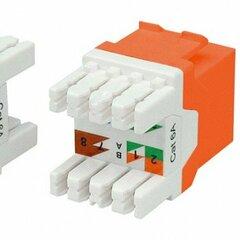 фото Вставка KJ8-8P8C-C6A-180-OR Keystone Jack RJ-45(8P8C)категория 6a(10G)оранжев (KJ8-8P8C-C6A-180-OR)