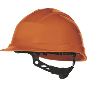 фото Каска защитная QUARTZ UP III оранжевого цвета с храповым механизмом без вентиляции (QUARUP3OR)