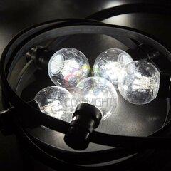 фото Гирлянда уличная LED Galaxy Bulb String 30 ламп 10м в лампе 6 LED цвет белый провод черный влагостойкая IP54 (331-325)