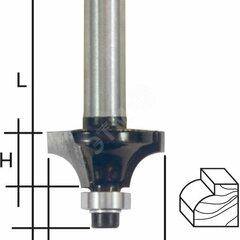 фото Фреза кромочная профильная c нижним подшипником, DxHxL = 25 х 11 х 51 мм (36671)