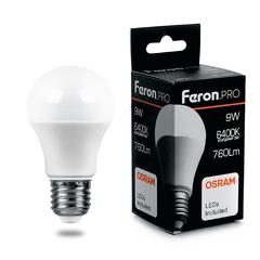 фото Лампа светодиодная LED 9вт Е27 дневной Feron.PRO (LB-1009)