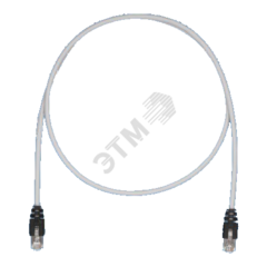 фото Патч-корд STPCH3MBBL TX5e F/UTPCat.5e с модульными разъёмами PAN-PLUG 3м серый (STPCH3MBBL)