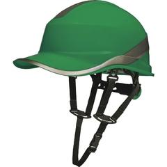 фото Защитная каска BASEBALL DIAMOND V UP из ABS зеленого цвета с храповым механизмом Delta Plus (DIAM5UPVEFL)