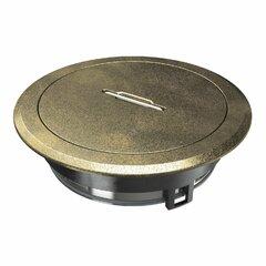 фото Лючок GES R2T 40х140 мм (универсальный, латунный) с тубусом (GES R2T CuZn)