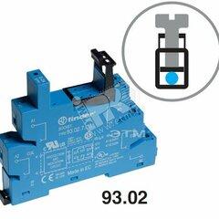 фото Розетка с винтовыми клеммами (с зажимной клетью)  для реле 41 серии, питание 125В АС/DC, в комплектепластиковая клипса, опции: LED (93.02.0.125)