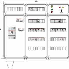 фото Щит управления электрообогревом DEVIBOX HR 21x4400 3хD330 (в комплекте с терморегулятором и датчиком температуры) (DBR173)