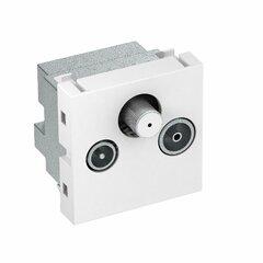 фото Антенная розетка TB+радио+спутник Modul45 45x45 мм (черный) (ANT-3SD SWGR1)