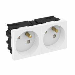 фото Розетка двойная 33° Modul45connect французский стандарт 250 В 16A (белый) (STD-F3C RW2)