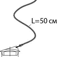 фото Пробка ПВХ с цепочкой 50 см для ванн с нержавеющим выпуском (30981234)