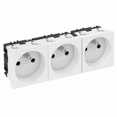 фото Розетка тройная 0° французский стандарт 250 В 16A (белый) (STD-F0 RW3)