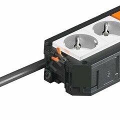 фото Рамка 3-модульная с розетками 2 белые, 1 оранжевая, 250 V, 16 A, 2P+E, штекер WINSTA MIDI (UTC3 W W2OR1)