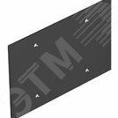 фото Крышка глухая для напольного бокса Telitank 142x88 мм (ПВХ,черный) (T12L P02S 9011)