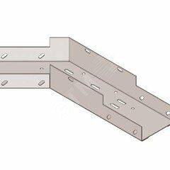 фото Лоток угловой замковый перфорированный КГЗ 100х100-135 УТ1,5 поворот на 135, оцинкованный лист(толщина покрытия 10 -18мкм,) S1,6 (П0000018692)