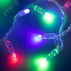 фото Гирлянда светодиодная декоративная ARD-STRING-CLASSIC-10000-CLEAR-100LED-LIVE RGB (230V, 7W) (ARDCL, IP65) (025793)