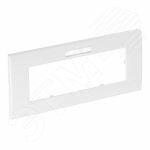 фото Рамка тройная Modul45 (с полем д/маркировки.,горизонт.,84x185 мм,серебристый) (AR45-BF3 AL)