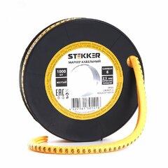 фото Кабель-маркер 6 для провода сеч.6мм, желтый (350шт в упак) Stekker (CBMR60-6)