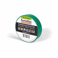 фото Изолента ПВХ 15х0.15x10 зеленая (Fortisflex) (71225)