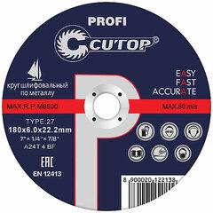 фото Профессиональный диск шлифовальный по металлу и нержавеющей стали Т27-150 х 6.0 х 22.2 мм, Cutop Profi (39999т)