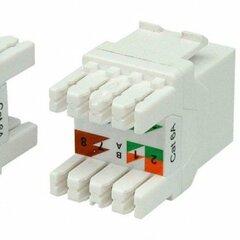 фото Вставка KJ8-8P8C-C6A-180-WH Keystone Jack RJ-45(8P8C)категория 6a (10G)тип180 (KJ8-8P8C-C6A-180-WH)