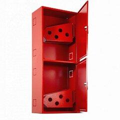 фото Шкаф пожарный навесной закрытый ПРЕСТИЖ 540х1280х300 красный с двумя кассетами (ПРЕСТИЖ-03-НЗК-2ПК)