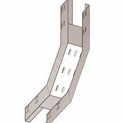 фото Лоток перфорированный КП 200х65-90 УХЛ1 для поворота трассы вверх на 90 покрытие 10-18 мкм S1 оцинкованный (0819)