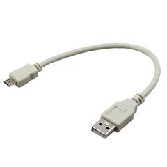 фото Кабель USB (шт. micro USB - шт. USB A) 0.2 м, серый (etm18-1162)