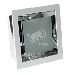 фото Светильник ФВО-2x18/26w G24q-2/3 без ЭПРА со стеклом серебро квадратный Presto2 S (30070)