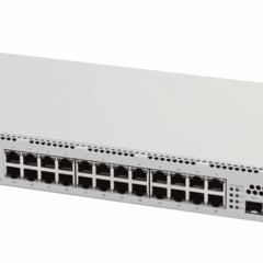 фото Коммутатор управляемый L3 PoE+ 24 порта 10/100/1000 Мб/с, 4хSFP, SFP+, 220В AC (MES2324P_AC)