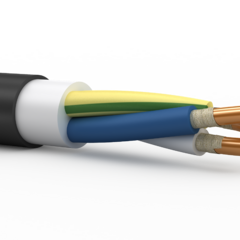 фото Кабель силовой ВВГнг(А)-FRLS 3х1.5 ок (N. PE)-0.6 плоский ТРТС