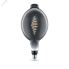 фото Лампа светодиодная LED 8.5 Вт 165 Лм 1800К теплая Е27 BT180 gray flexible Filament Gauss (152802005)