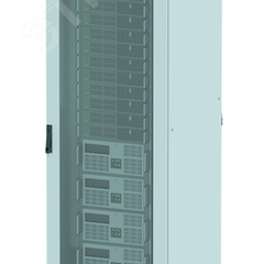 фото Шкаф напольный 42U 600х1000мм две перфорированные двери крыша укомплектована вводом и заглушками (R5IT4261PF)