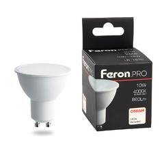 фото Лампа светодиодная LED 10вт 230в GU10 белый Feron.PRO (LB-1610)