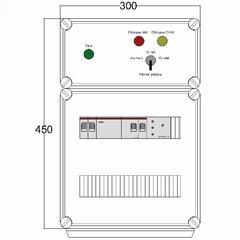 фото Щит управления электрообогревом DEVIbox HS 1x3400 D316 (в комплекте с терморегулятором и датчиком температуры) (DBS097)