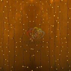 фото Гирлянда профессиональная Светодиодный Дождь 2х1.5м постоянное свечениепрозрачный провод 220В желтый (235-301)