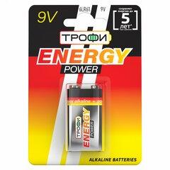 фото Элемент питания Трофи 6LR61-1BL ENERGY POWER Alkaline (12/96/6144) (C0034928)